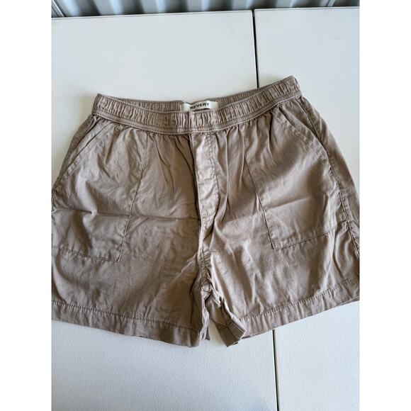 4 for $10 Revery 100% Cotton Biege Shorts EUC M - Picture 3 of 6